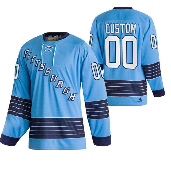 Pittsburgh Penguins Custom 2022 Blue Classics Stitched Jersey