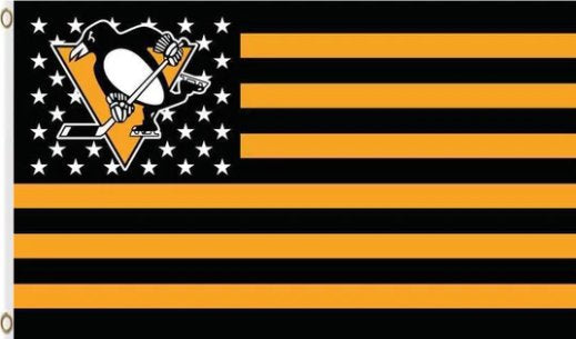 Pittsburgh Penguins Logo Flag 3X5Ft Polyester Digital Print Banner USA