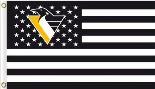 Pittsburgh Penguins Star Flag 3X5Ft Polyester Digital Print Banner USA