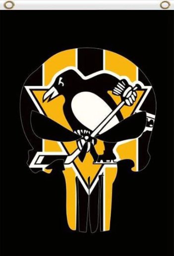 Pittsburgh Penguins Vertical Club Flag 3X5Ft Polyester Digital Print Banner USA