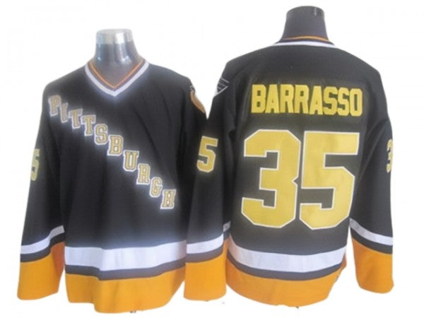 Pittsburgh Penguins #35 Tom Barrasso 1996 Vintage CCM Jersey - Black