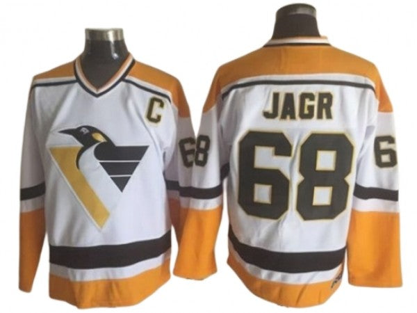 Pittsburgh Penguins #68 Jaromir Jagr 1996 Vintage CCM Jersey - White