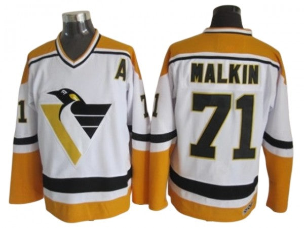 Pittsburgh Penguins #71 Evgeni Malkin 1996 Vintage CCM Jersey - White
