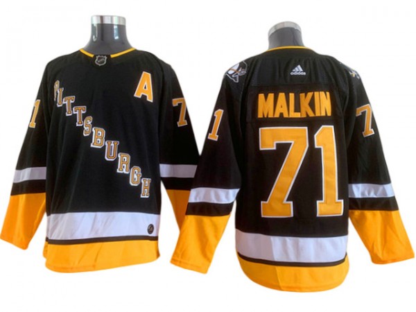 Pittsburgh Penguins #71 Evgeni Malkin Black 2021&22 Alternate Jersey