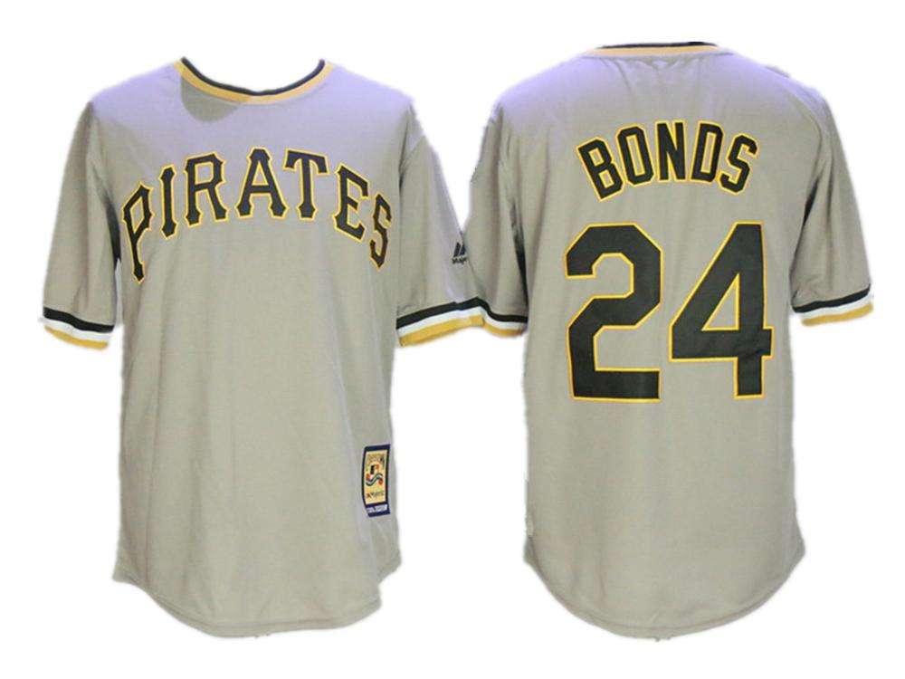 Pittsburgh Pirates Barry Bonds Gray Throwback Pullover Jersey