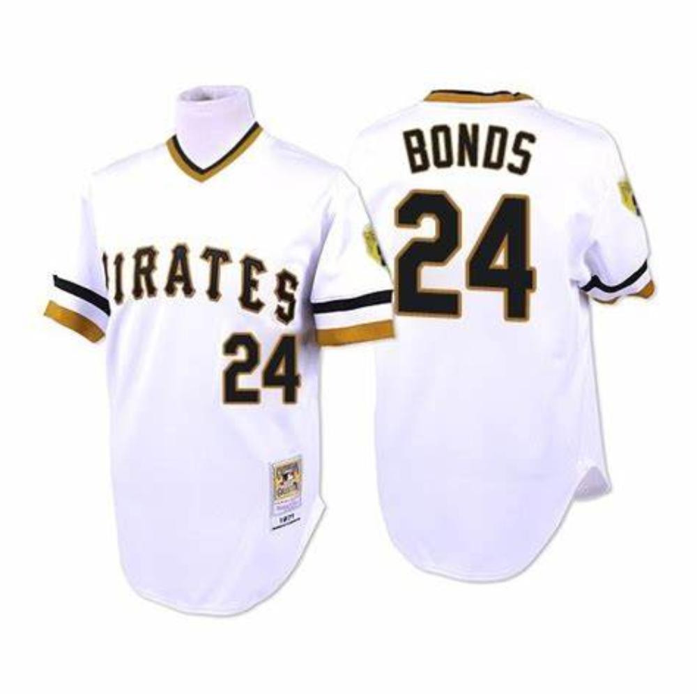 Pittsburgh Pirates Barry Bonds White 1971 Throwback Pullover Jersey