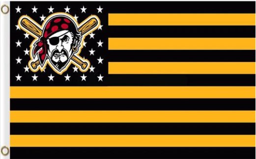 Pittsburgh Pirates Flag Baseball US 3X5Ft Banner USA Polyester with Brass Grommets