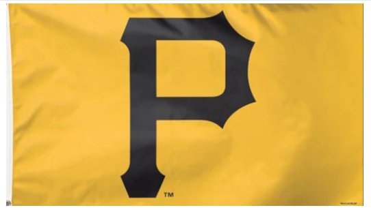 Pittsburgh Pirates Yellow P Flag 3X5Ft Banner USA Polyester with Brass Grommets