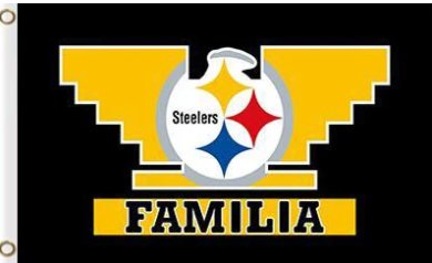 Pittsburgh Steelers Familia Flag 3X5 Ft Polyester Banner USA 90x150cm