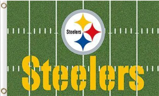 Pittsburgh Steelers Green Flag 3X5 Ft Polyester Banner USA 90x150cm