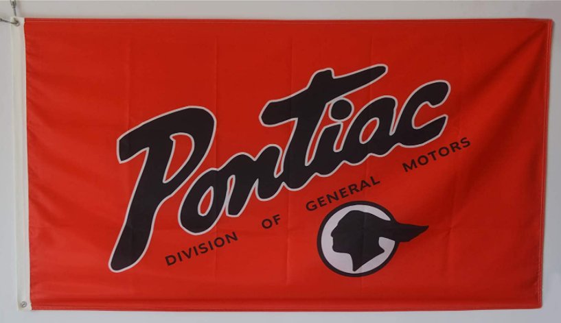 Pontiac Flag Red 3X5 Ft Polyester Banner USA 90x150cm