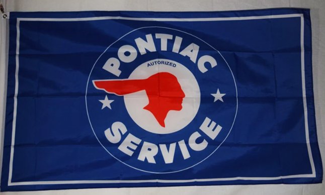Pontiac Service Blue Flag 3X5 Ft Polyester Banner USA 90x150cm