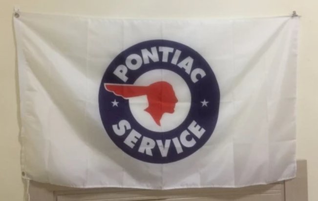 Pontiac Service Flag 3X5 Ft Polyester Banner USA 90x150cm