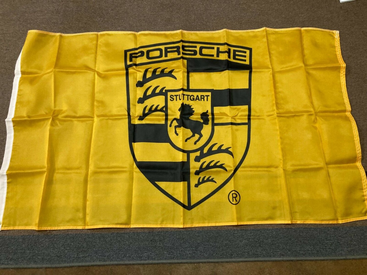 Porsche 3 X 5 ft Flag Stuttgart Logo