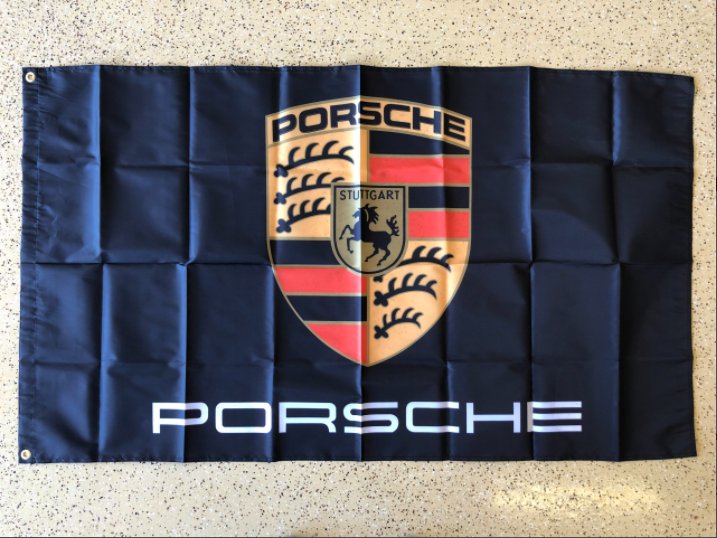 Porsche Flag 3X5 Ft Polyester Banner USA 90x150cm
