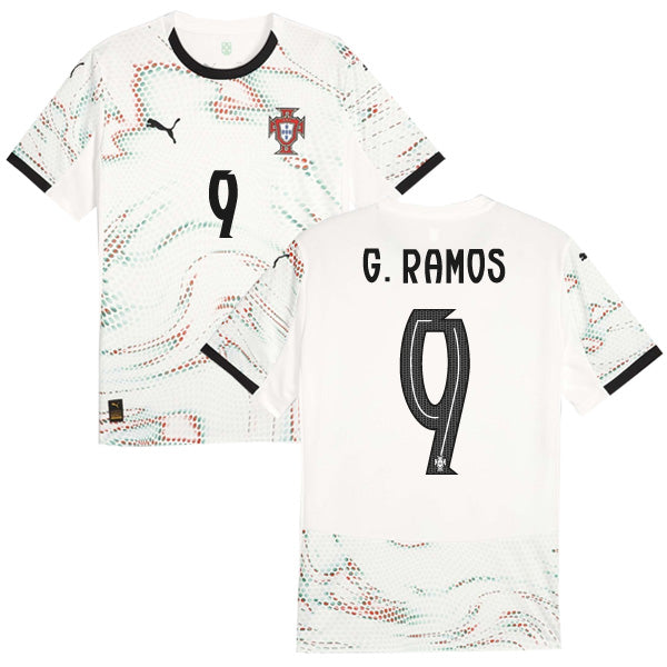 Portugal 2025 Away G. Ramos #9 Jersey