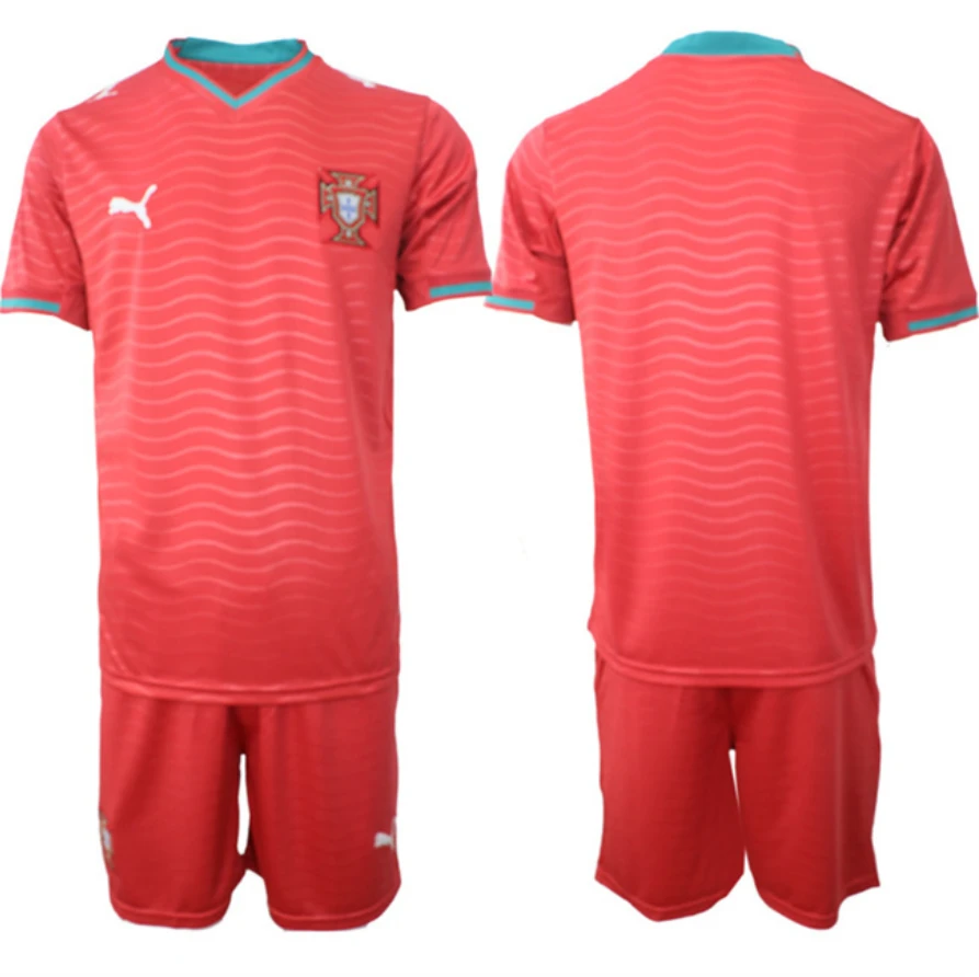 Portugal Team Blank Red 2026 World Cup Home Soccer Jersey Suit