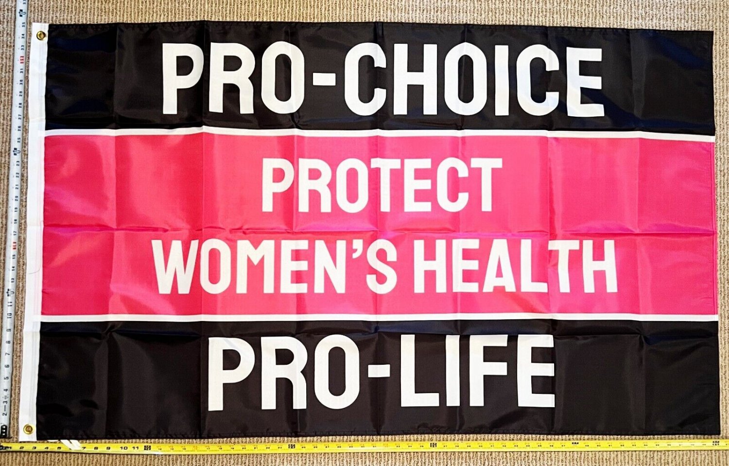 Pro Women Pro Choice Flag Woman's Human Rights Pro C USA Sign 3x5'
