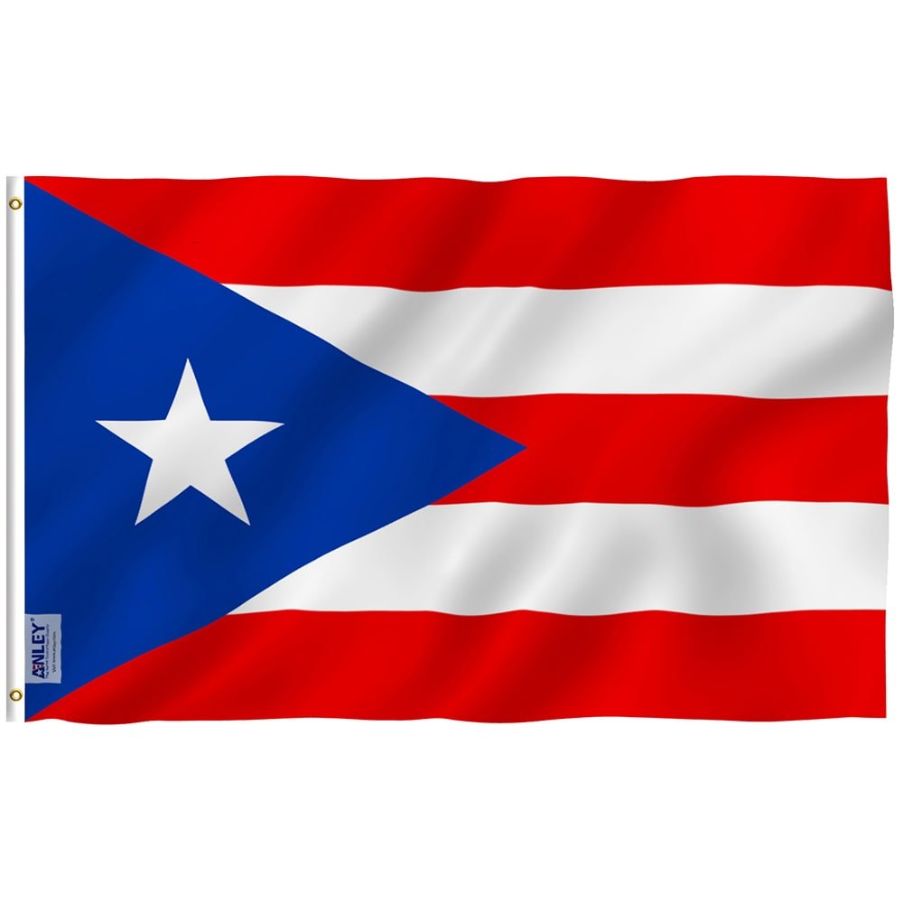 Puerto Rico Flag - Puerto Rican National Flag Polyester with Brass Grommets 3X5Ft Banner USA