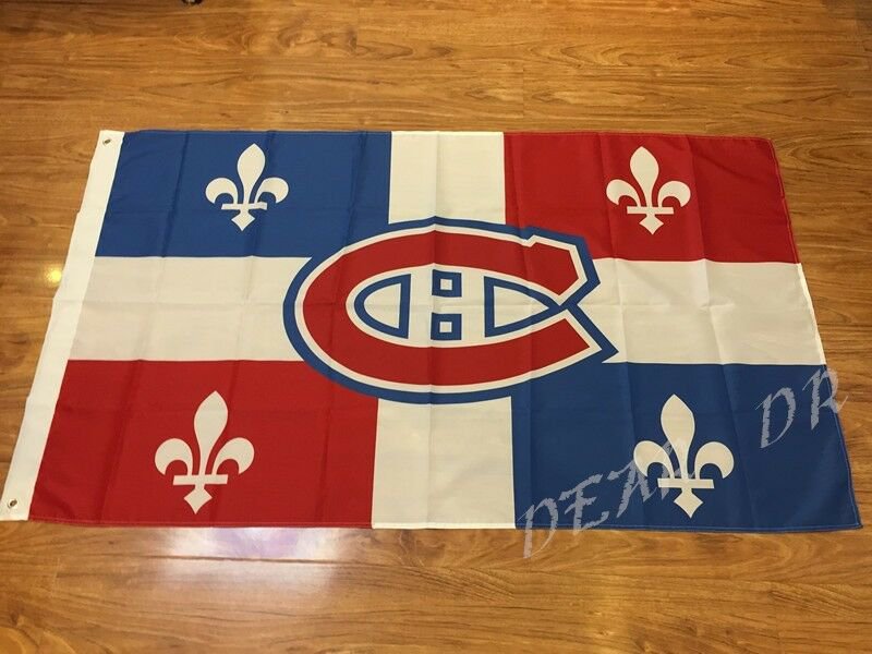 Quebec Montreal Canadiens flag 3x5ft