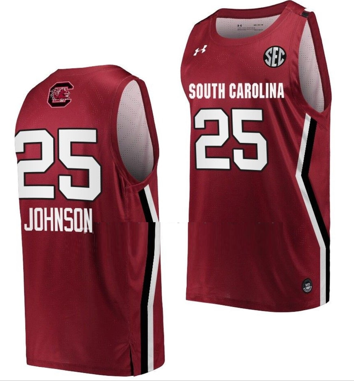 Raven Johnson Jersey South Carolina Gamecocks College Basketball Wine #25