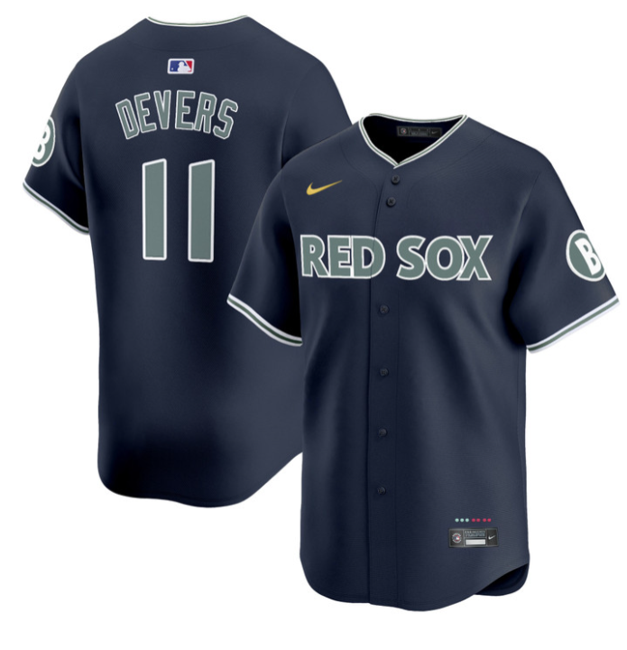 Rafael Devers Jersey #11 Boston Red Sox 2025 City Connect Vapor Premier Limited Stitched Navy