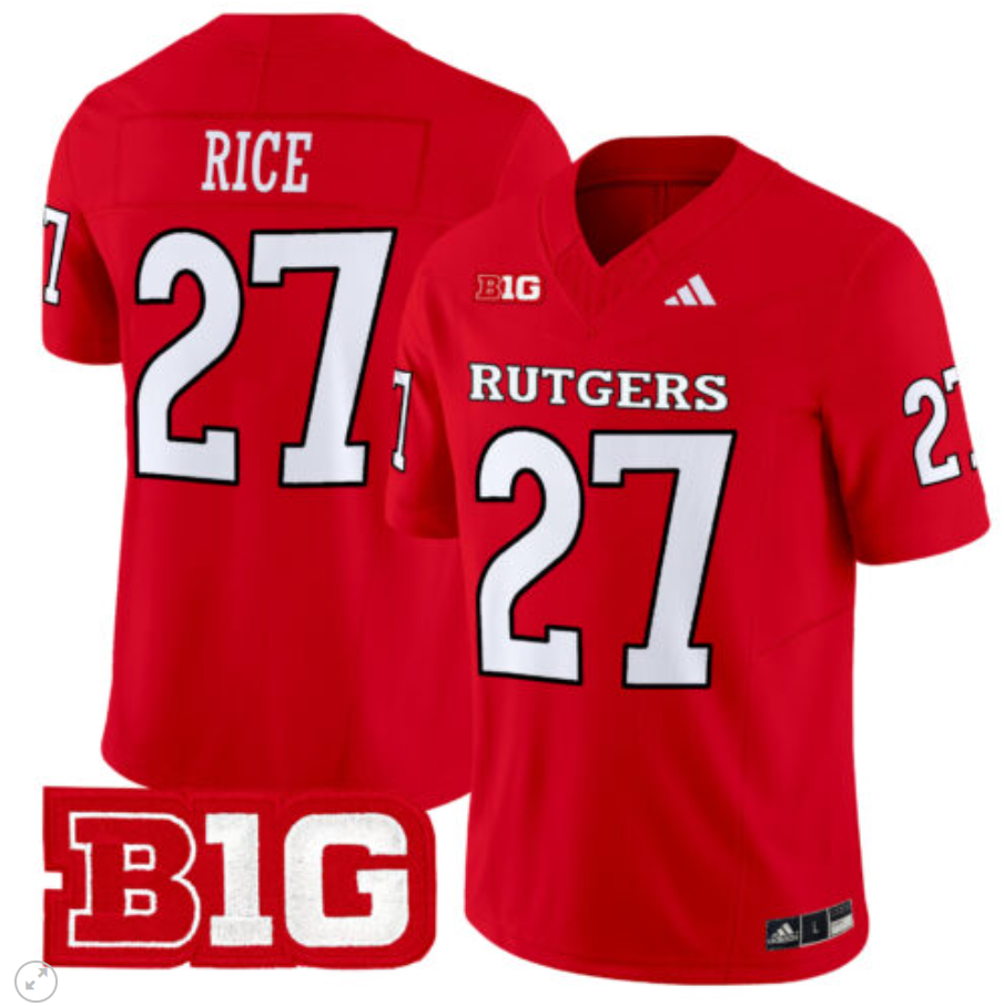 Ray Rice Jersey #27 Rutgers Scarlet Knights Vapor Limited Football Red