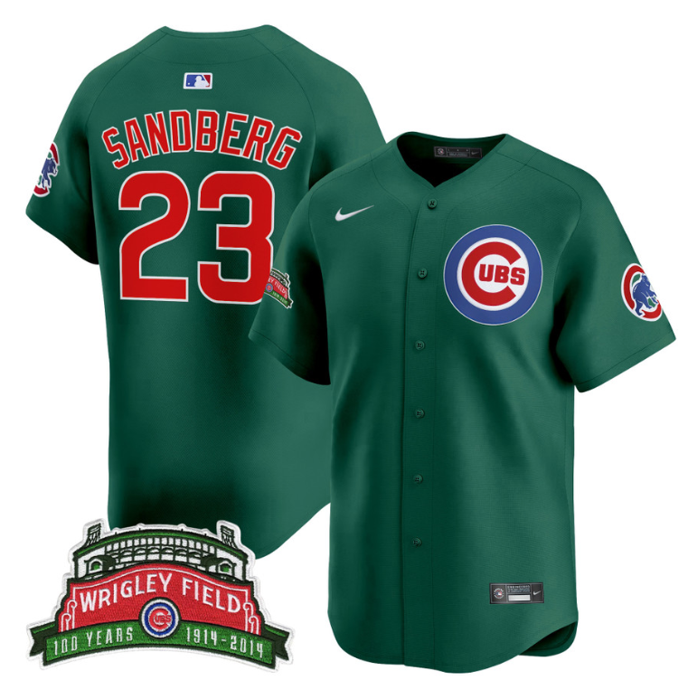 Ryne Sandberg Jersey #23 Chicago Cubs Wrigley Field Style Vapor Premier Limited Stitched