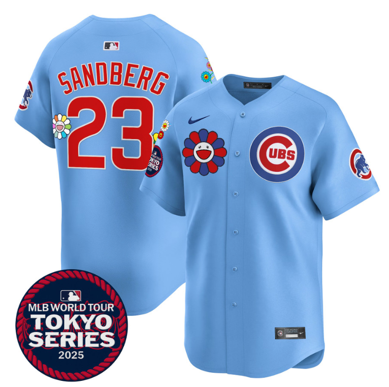 Ryne Sandberg Jersey #23 Chicago Cubs Tokyo Series 2025 Vapor Premier Limited Stitched Blue