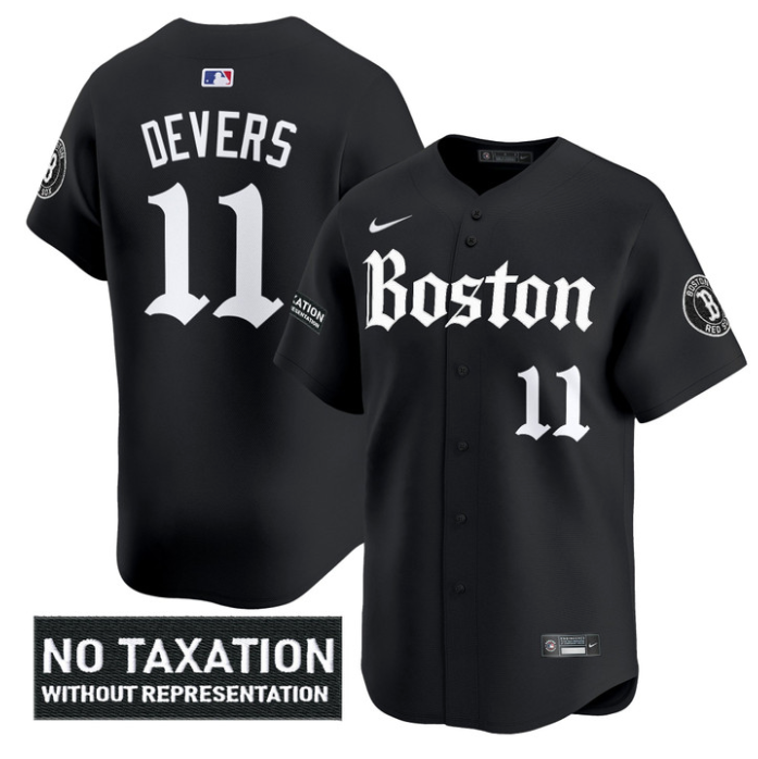 Rafael Devers Jersey #11 Boston Red Sox Retro Newspaper Edition Vapor Premier Limited Stitched Black