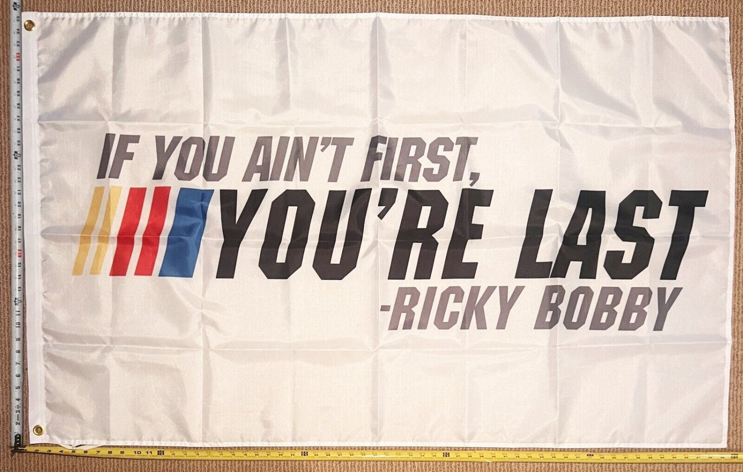 Racing Flag 1 Dirt Track American Beer Nascar Poster USA Sign 3x5'
