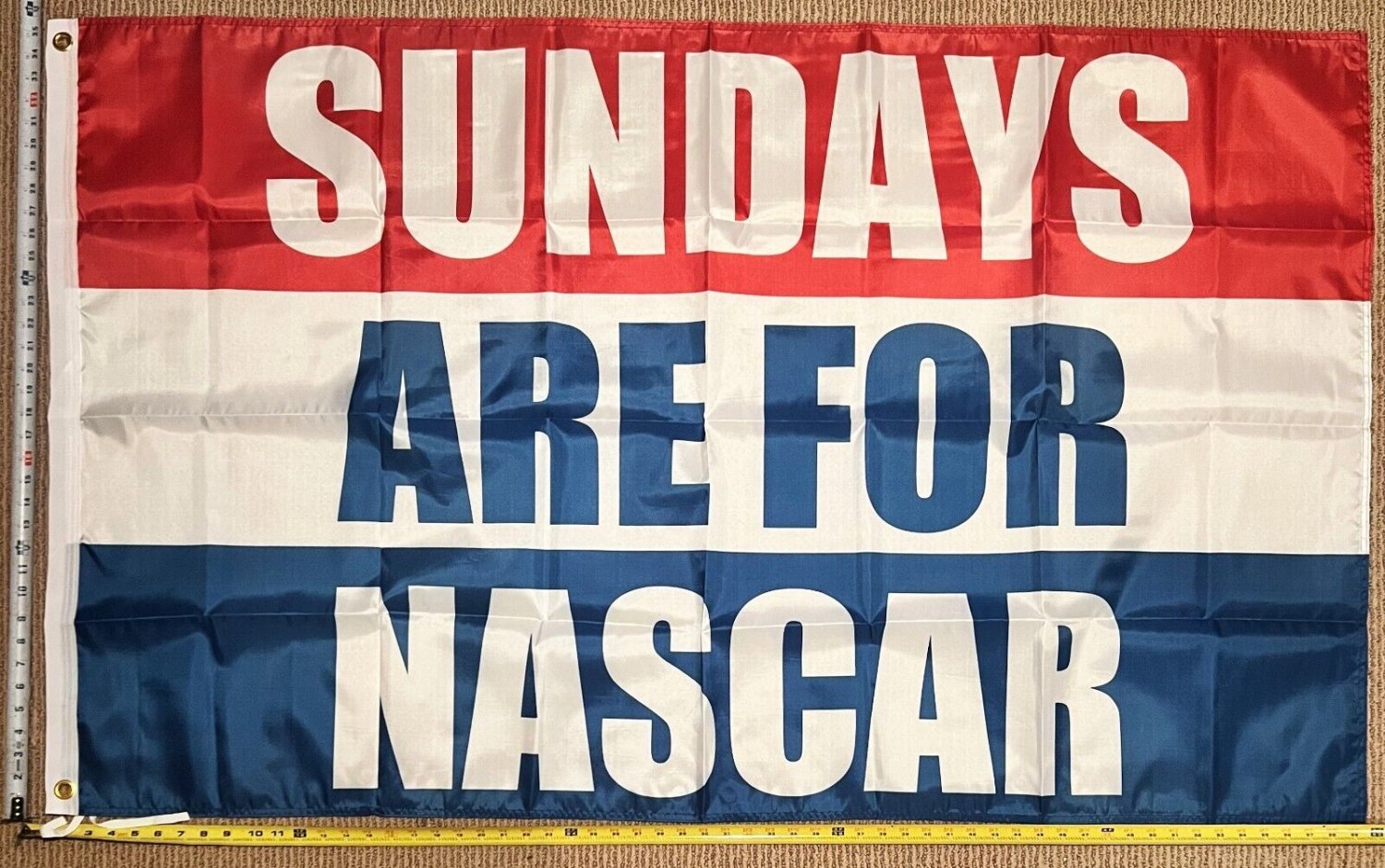 Racing Flag Dirt Track American Beer Nascar Poster USA Sign 3x5'