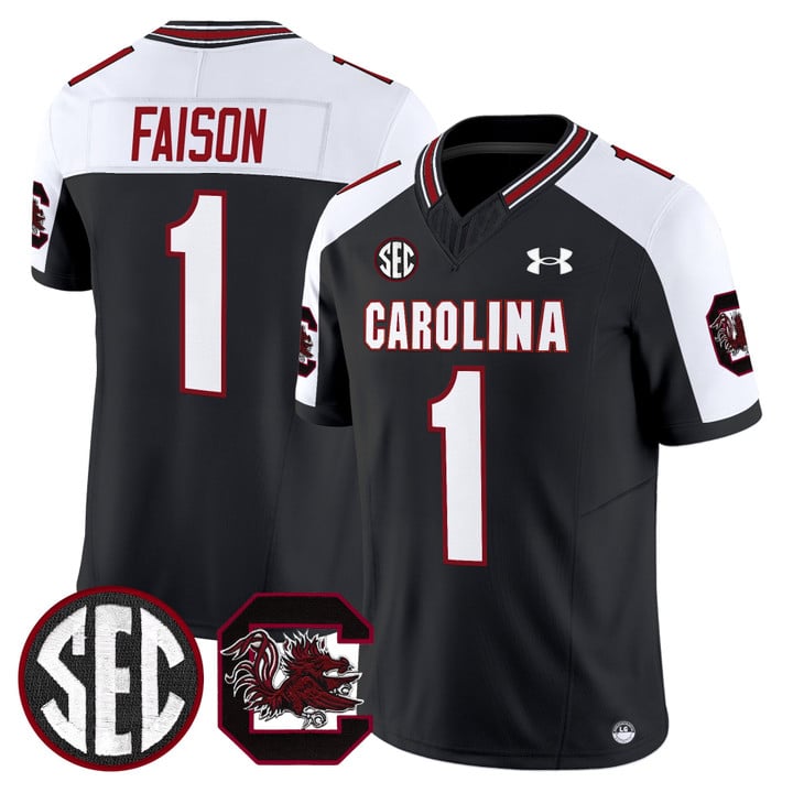 Rahsul Faison Jersey #1 South Carolina Gamecocks 2025 Stitched Black Alternate