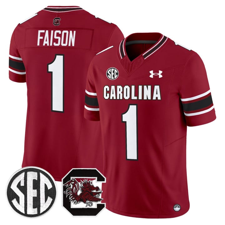 Rahsul Faison Jersey #1 South Carolina Gamecocks 2025 Stitched White