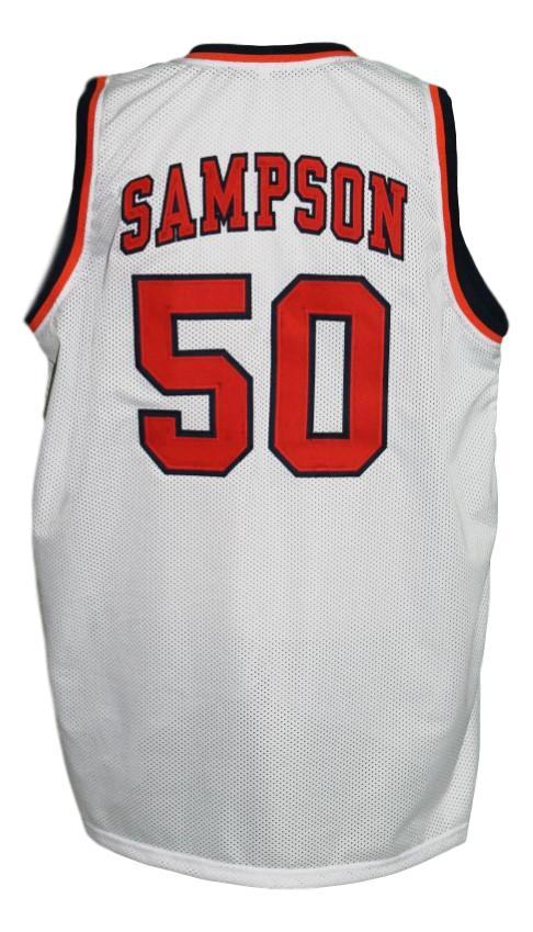 Ralph Sampson Jersey #50 Virginia College Basketball White