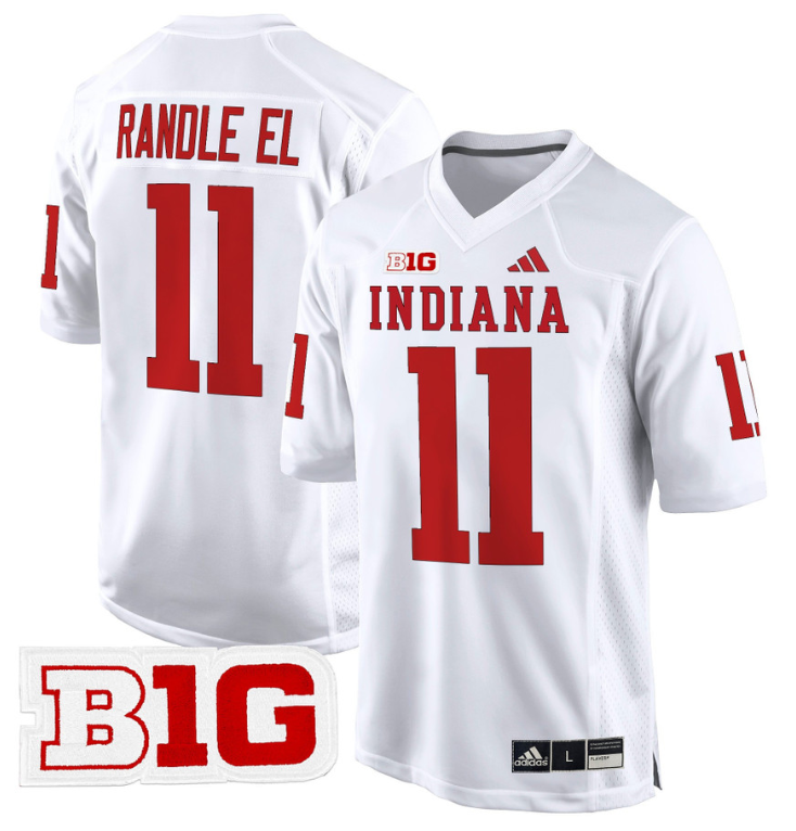 Randle El Jersey #11 Indiana Hoosiers 2024 Game V2 Football White