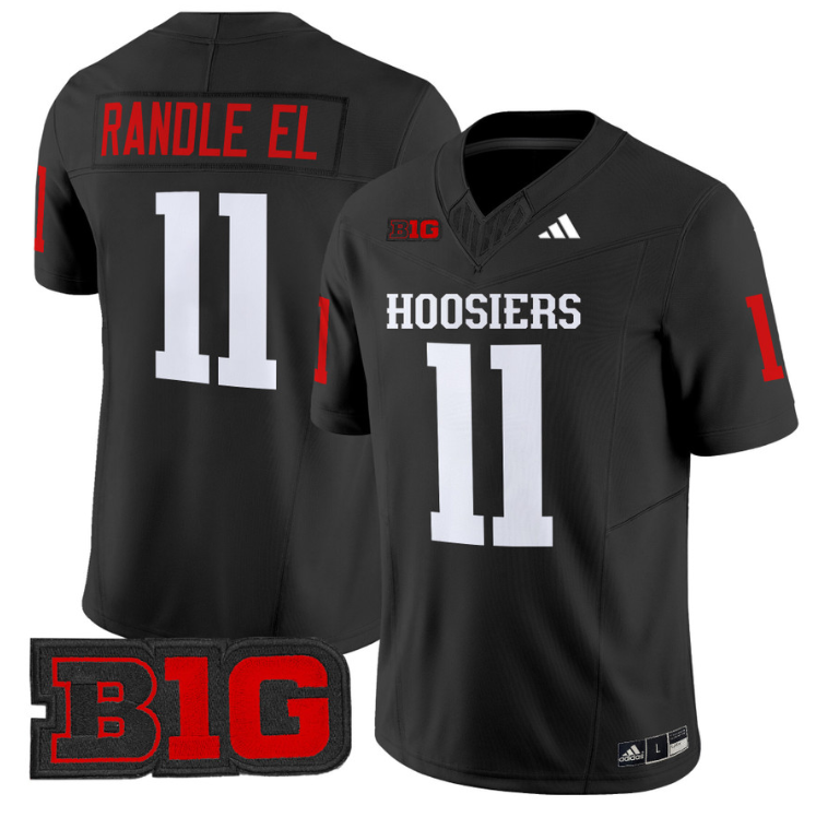 Randle El Jersey #11 Indiana Hoosiers Vapor Limited Football Black