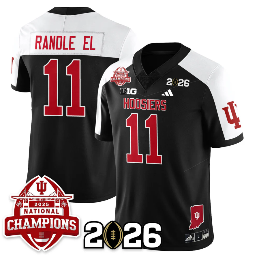 Randle El Jersey #11 Indiana Hoosiers 2025 National Champions V2 Stitched