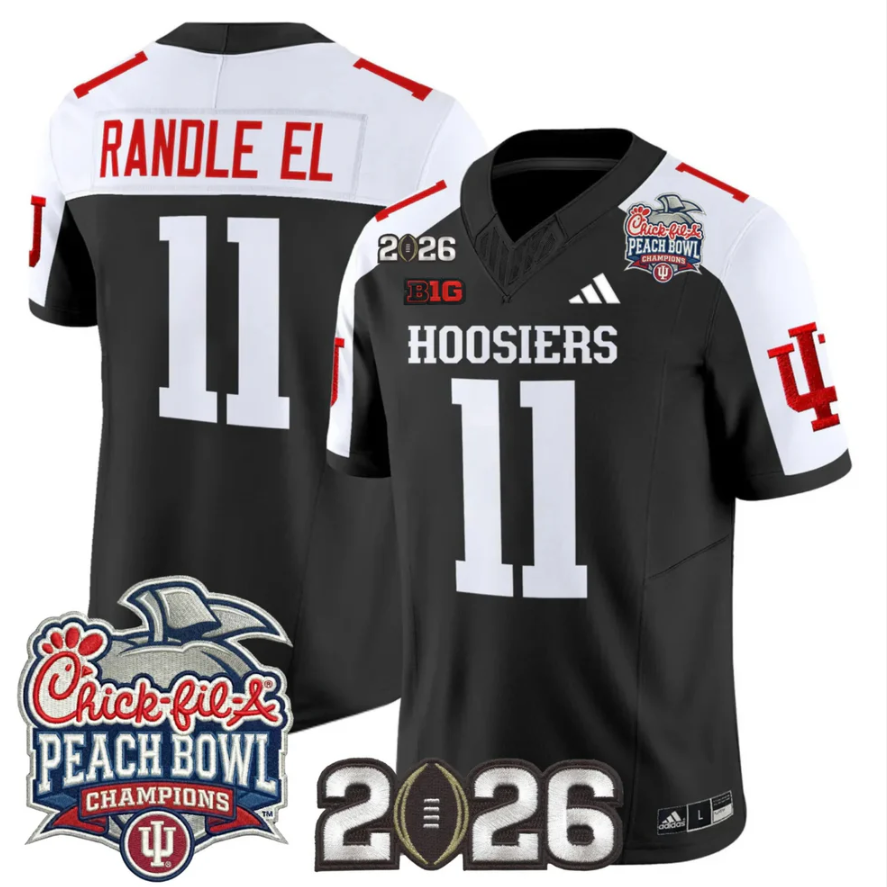 Randle El Jersey #11 Indiana Hoosiers 2026 Peach Bowl Champions CFP Stitched