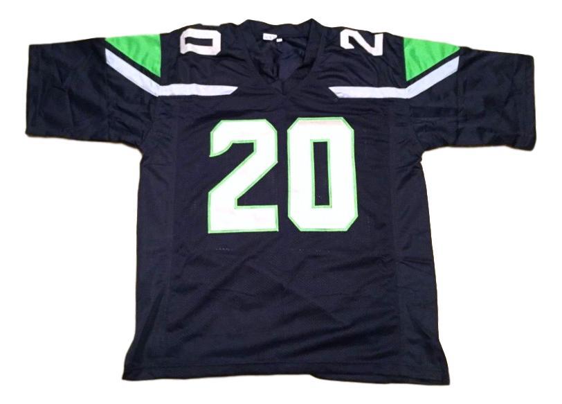 Rashaad Penny CUSTOM STITCHED Unsigned Football Jersey Blue