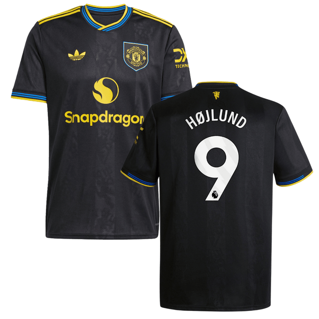 Rasmus-Hojlund-9-Manchester-United-2025-26-Third-Men-Jersey-Black