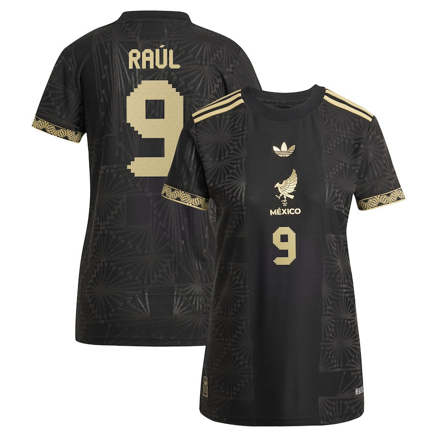 Raúl Jimenez 9 Mexico National Team Women’s 2025 Third Jersey – Black