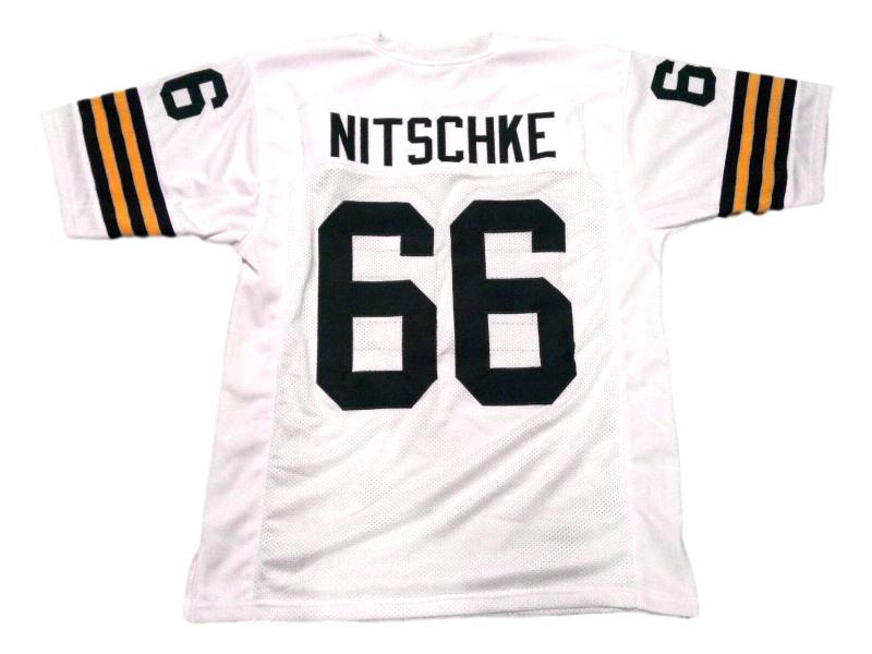 Ray Nitschke CUSTOM STITCHED Unsigned Football Jersey White