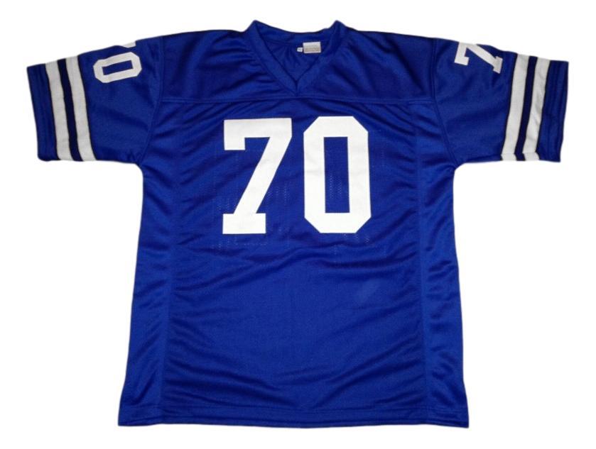 Rayfield Wright CUSTOM STITCHED Unsigned Football Jersey Blue