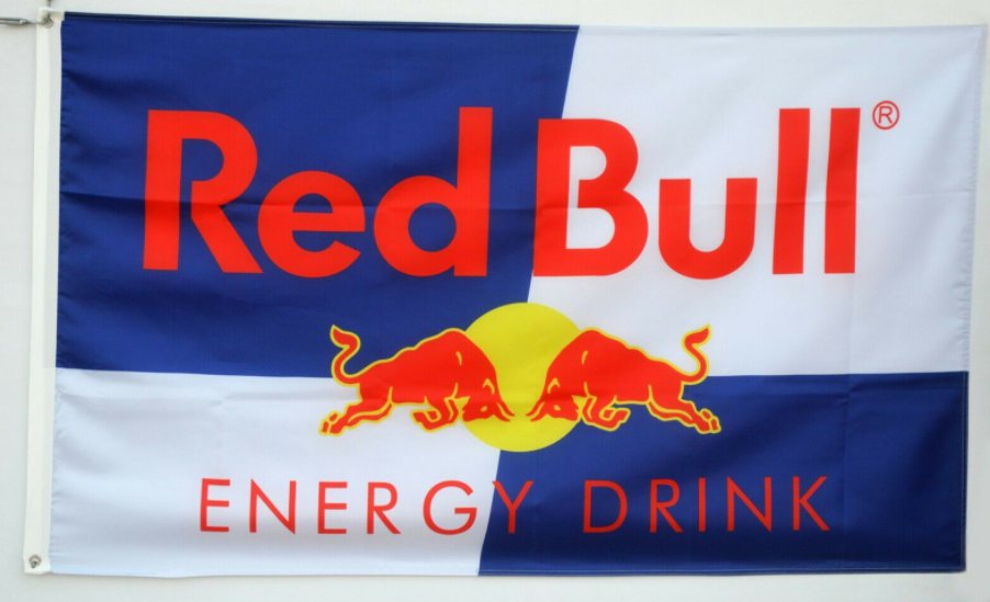 RedBull Energy Drink Flag 3X5 Ft Polyester Banner USA 90x150cm Red Bull