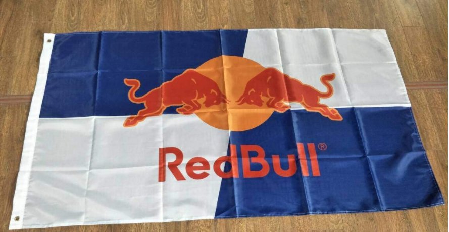 RedBull Flag 3X5 Ft Polyester Banner USA 90x150cm Red Bull