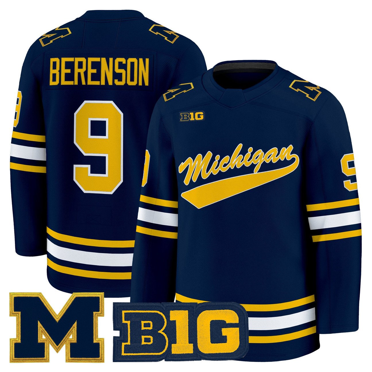 Red Berenson Jersey #9 Michigan Wolverines 2025-26 Premium All Stitched