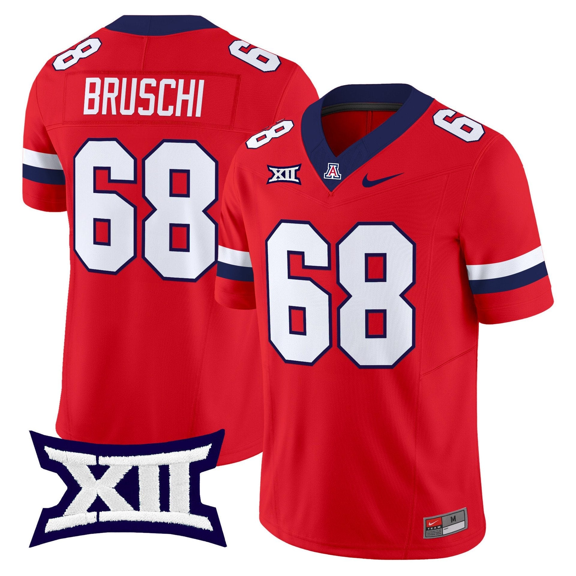 Tedy Bruschi Jersey #68 Arizona Wildcats 2025 Limited Stitched Red