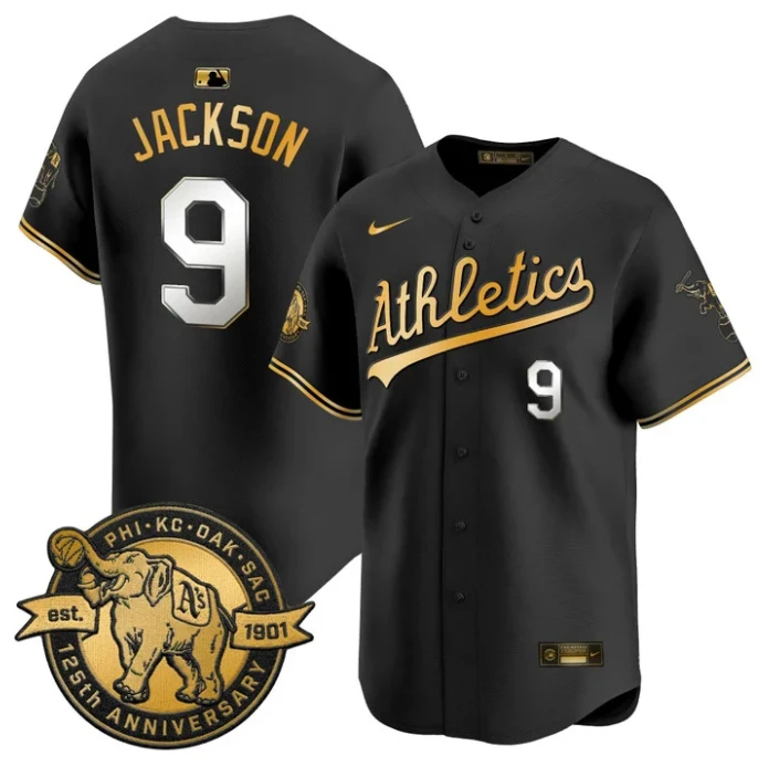 Reggie Jackson Jersey #9 Oakland Athletics 125th Anniversary Stitched
