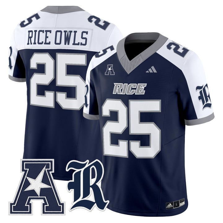 Rice Owls Jersey #25 Rice Owls 2025 Vapor Limited Stitched